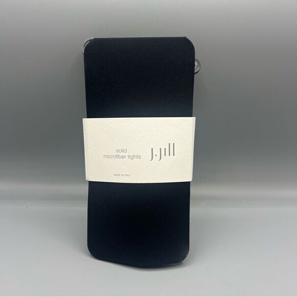 J. Jill Accessories - J. Jill Black Solid Microfiber Tights